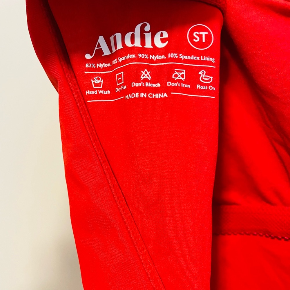 NWOT Small Andie Cherry Red Ibiza (Long Torso)